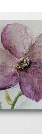 Kwiatek-akwarela formatu 15/15 cm 