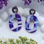 "Lotis I" - kolczyki z gliny polimerowej. - idealne na lato