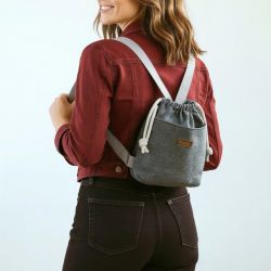 Ciemnoszary workoplecak mini