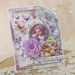 Piękna kartka z okazji narodzin "Violet Baby" - 