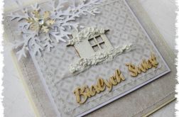 Kartka świąteczna z domkiem