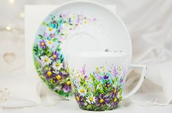 filiżanka wiosenne kwiaty, porcelana dla niej