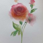 Róże-akwarela formatu 24/18 cm  - 