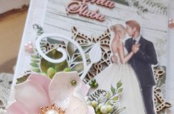 Kartka ślubna do pudełka