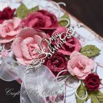 Bukiet ślubnych róż - Ślubne róże - detal III
