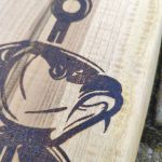 drewniana deska kuchenna ryba - deska na prezent ręczna robota dla wędkarza