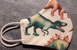 Maseczka bawełniana dinozaury