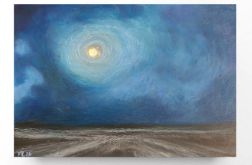 Noc-praca pastelami olejnymi