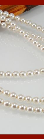 Naszyjnik  Swarovski długi perły