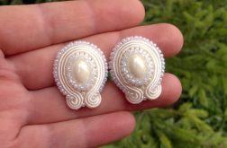 Kolczyki KLIPSY sutasz "Śmietankowe"