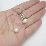Alloys Collection /one pearl white/ - kolczyk - 
