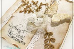 Kartka wielkanocna z jajeczkami 2