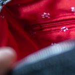 Grafitowa pleciona kopertówka - 