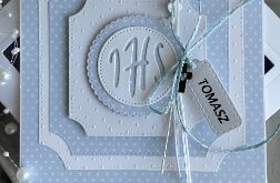 Pierwsza Komunia Święta! Kartka w pudełku. Chłopiec!