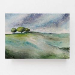 Pejzaż 76-akwarela formatu A5..