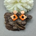 „VIVIAN” kolczyki z glinki polimerowej - „VIVIAN” kolczyki z glinki polimerowej