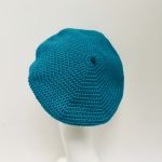 Klasyczny beret francuski z antenką turkusowy - klasyczny beret