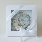 Pamiątka I Komunii Świętej "Blue & Cream" v.7 - nieb5y