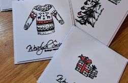 Zestaw 5 mini kartek świątecznych - 2511001