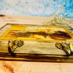 Drewniany wieszak ścienny, motyw kobiety, na ubrania, do przedpokoju - 