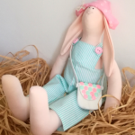 Lalka handmade królik tilda przytulanka - Wszystkie materiały są miękkie i przyjemne w dotyku