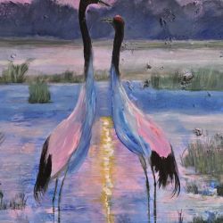 Nasze Randez-Vous. Obraz na płótnie 70x50x1cm 