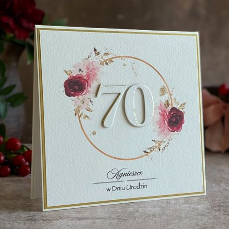 Kartka urodzinowa z kopertą prezentową BH50