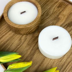 Sojowy wkład zapachowy do świecy w drewnie