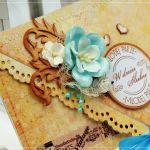 Kopertówka z okazji ślubu- turkusowa pomarańcza - 