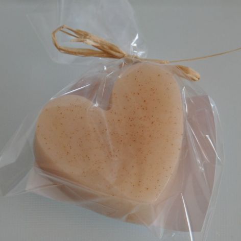 Naturalne mydło glicerynowe - kawowe serce