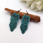 „MASHA” kolczyki makramowe - „MASHA” kolczyki makramowe