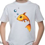 Złota rybka - t-shirt 2-14 lat (kolory) - Złota rybka - t-shirt