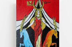 obraz rydwan astrologia kapłanka