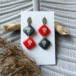 „VERONICA” kolczyki z glinki polimerowej - „VERONICA” kolczyki z glinki polimerowej