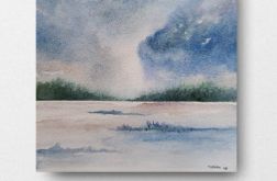 Pejzaż 2-praca formatu 20/20 cm