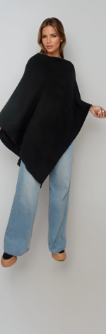 Ponczo damskie, klasyczna narzutka