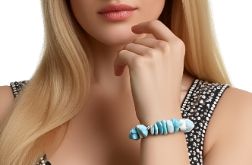 Luksusowa bransoletka Larimar Dominikana