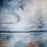 Pejzaż-praca formatu 20x20cm  - 