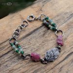 Polne skarby - bransoletka - motyw roślinny