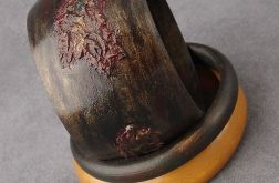 Drewniane bransoletki Jesienny Bakłażan