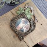 Świąteczna zawieszka retro z wizerunkiem Świętego Mikołaja - 2