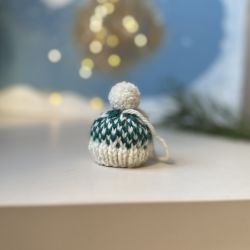 Ozdoba choinkowa, biało-ciemnozielona