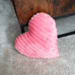 Walentynki poduszka różowe serce prezent 30x30 - 