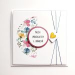 Kartka handmade powrotu do zdrowia wyjątkowa - Kartka handmade powrotu do zdrowia