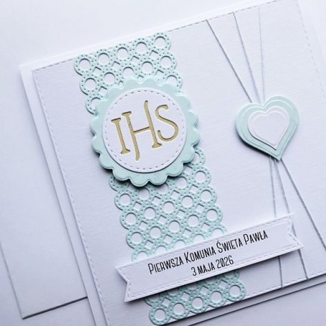 Urokliwa kartka na Komunię personalizowana 