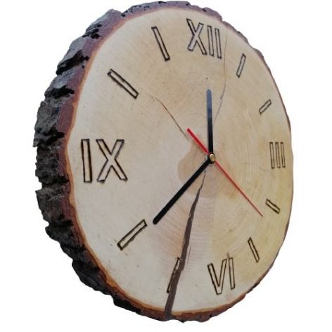 Zegar plaster drewna ręcznie robiony NA PREZENT