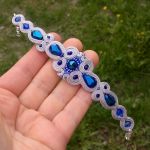 Bransoletka sutasz Szafiry w srebrze - 