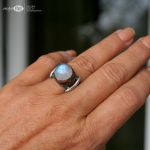 Ksieżycowe oko - srebro i księżyc