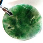 Zielony agat mszysty kamień harmonii, wisior - 