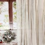 Zasłona lniana gotowa do pokoju do salonu boho troki 150/250cm - 